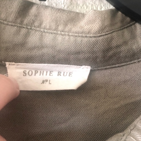 Sophi Rue Green Army Top - Picture 4 of 7